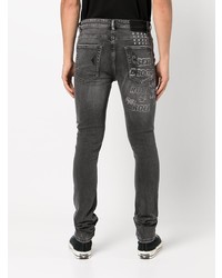 Jean skinny déchiré gris foncé Ksubi