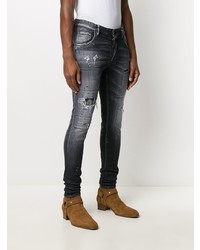 Jean skinny déchiré gris foncé DSQUARED2