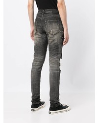 Jean skinny déchiré gris foncé purple brand