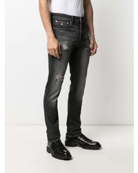 Jean skinny déchiré gris foncé Calvin Klein Jeans