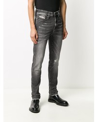 Jean skinny déchiré gris foncé Diesel