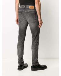 Jean skinny déchiré gris foncé Diesel