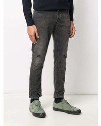 Jean skinny déchiré gris foncé Haikure