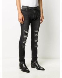 Jean skinny déchiré gris foncé Balmain