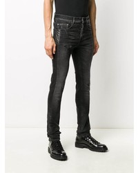 Jean skinny déchiré gris foncé Les Hommes