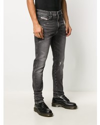 Jean skinny déchiré gris foncé Diesel