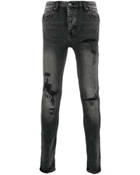 Jean skinny déchiré gris foncé Ksubi