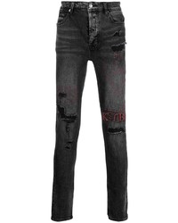 Jean skinny déchiré gris foncé Ksubi