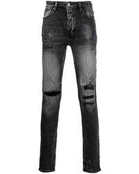 Jean skinny déchiré gris foncé Ksubi