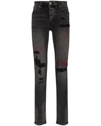 Jean skinny déchiré gris foncé Ksubi