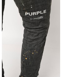 Jean skinny déchiré gris foncé purple brand