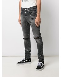 Jean skinny déchiré gris foncé purple brand