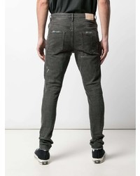 Jean skinny déchiré gris foncé purple brand