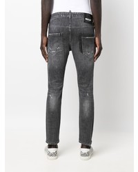 Jean skinny déchiré gris foncé Philipp Plein