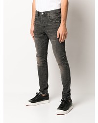 Jean skinny déchiré gris foncé purple brand