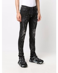 Jean skinny déchiré gris foncé Philipp Plein