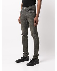 Jean skinny déchiré gris foncé purple brand