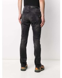 Jean skinny déchiré gris foncé Philipp Plein