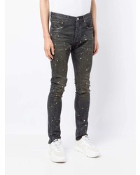 Jean skinny déchiré gris foncé purple brand