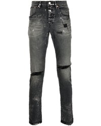 Jean skinny déchiré gris foncé purple brand