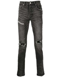 Jean skinny déchiré gris foncé purple brand