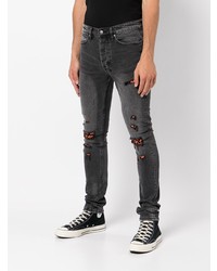 Jean skinny déchiré gris foncé Ksubi