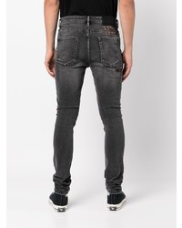 Jean skinny déchiré gris foncé Ksubi