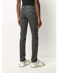 Jean skinny déchiré gris foncé Dolce & Gabbana