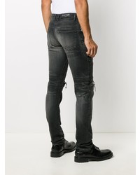 Jean skinny déchiré gris foncé Balmain