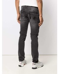 Jean skinny déchiré gris foncé Philipp Plein