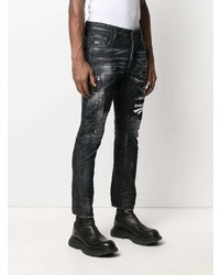 Jean skinny déchiré gris foncé DSQUARED2