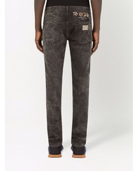 Jean skinny déchiré gris foncé Dolce & Gabbana