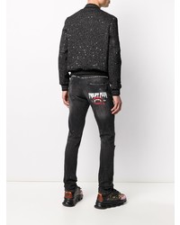 Jean skinny déchiré gris foncé Philipp Plein