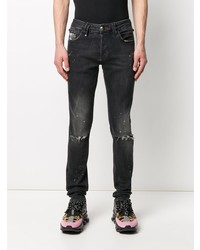 Jean skinny déchiré gris foncé Philipp Plein