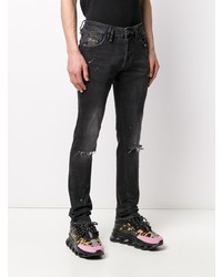 Jean skinny déchiré gris foncé Philipp Plein