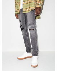 Jean skinny déchiré gris foncé Ksubi