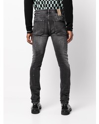 Jean skinny déchiré gris foncé Ksubi