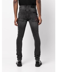 Jean skinny déchiré gris foncé Ksubi