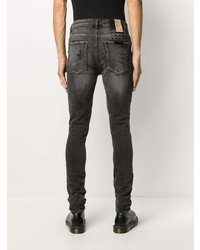 Jean skinny déchiré gris foncé Ksubi