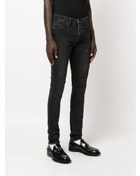 Jean skinny déchiré gris foncé Ksubi