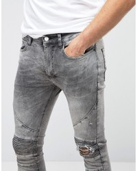 Jean skinny déchiré gris Religion