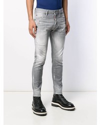 Jean skinny déchiré gris DSQUARED2