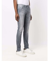 Jean skinny déchiré gris Dondup