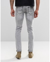 Jean skinny déchiré gris