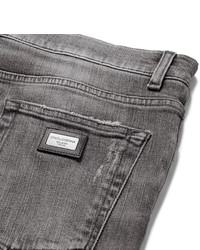 Jean skinny déchiré gris Dolce & Gabbana