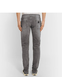 Jean skinny déchiré gris Dolce & Gabbana