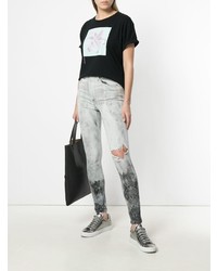 Jean skinny déchiré gris Marcelo Burlon County of Milan