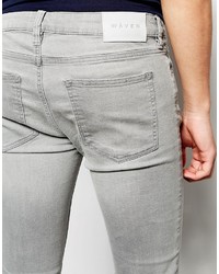 Jean skinny déchiré gris WÅVEN