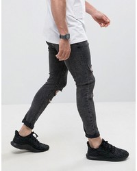 Jean skinny déchiré noir