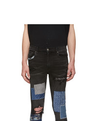 Jean skinny déchiré noir Amiri